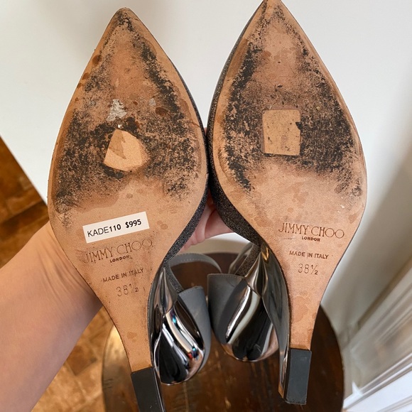 Jimmy Choo Kade techno glitter wedges - Picture 11 of 14